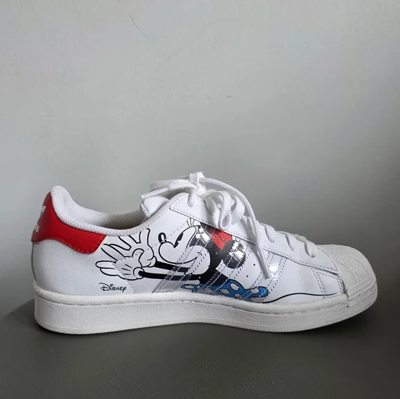 Adidas x Disney Mickey Mouse Superstar Sneakers Unisex 7M | 8.5W - Picture 6 of 13